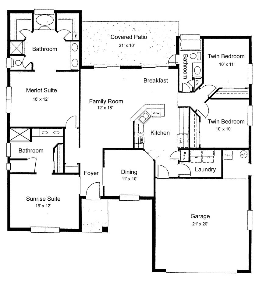 Sunset View - Accommodation - Floor Plan